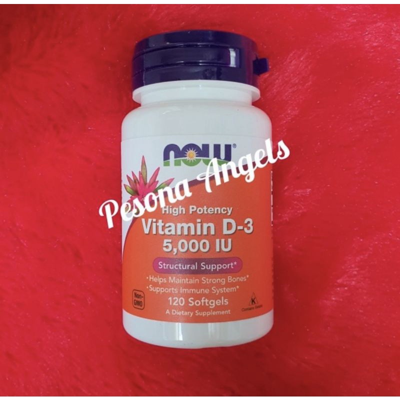 NOW  - Vitamin D3 5000iu - 120 softgels