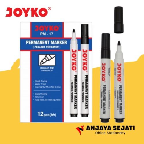 

Spidol Permanen Joyko PM-17 Hitam | Perlusin