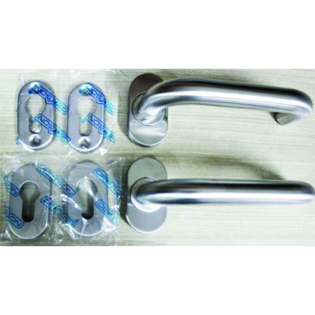 Handle Pintu Dekkson LHTR DKS 84030 Oval SSS Stainless Steel / HANDEL ROSETTE DEKSON LHTR 84030 OVAL