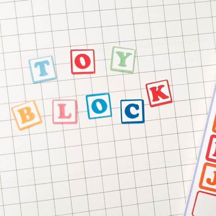 

♥@♥ TOY ALPHABETS deco sticker