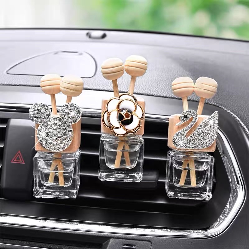 parfume bottle mobil bunga mickey angsa blink parfume ac mobil   PARFUM KLIP // ruangan Mobil jepit klip AC pewangi airfreshener