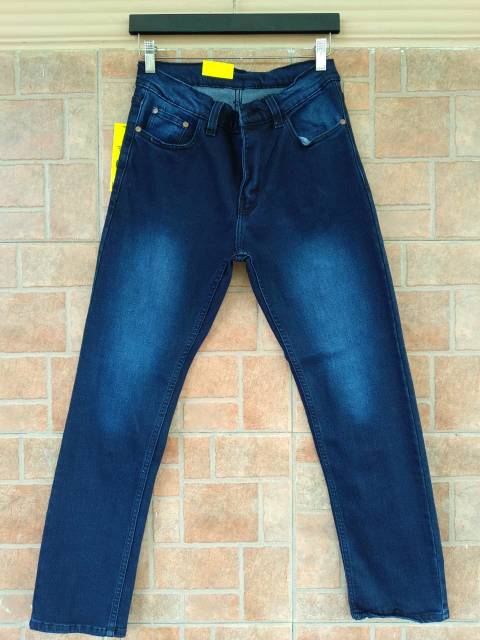 Celana reguler jeans standart pria darkblue gtz streeth jeans pria