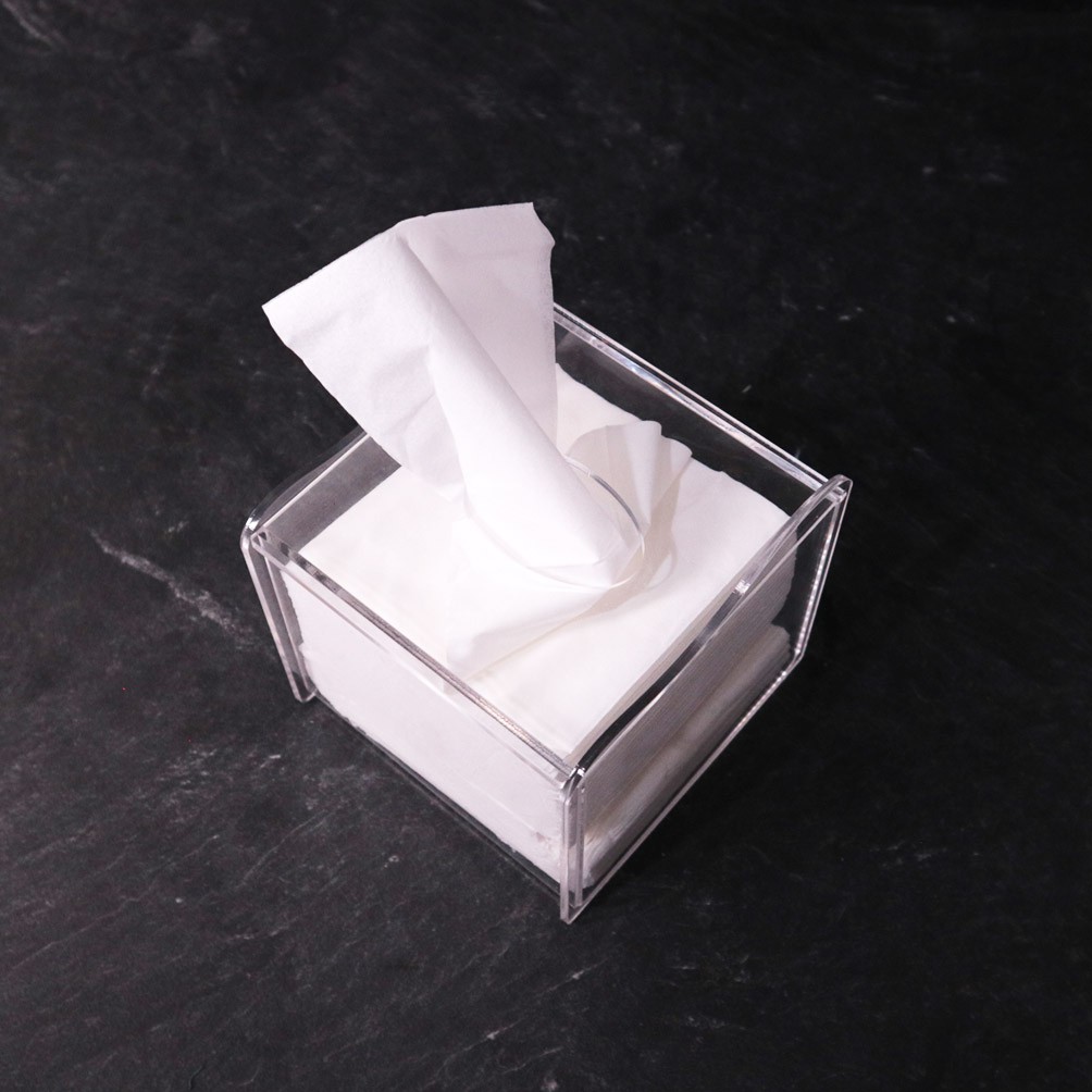 Kotak Tisu Akrilik | Square | Clear Acrylic Tissue Box