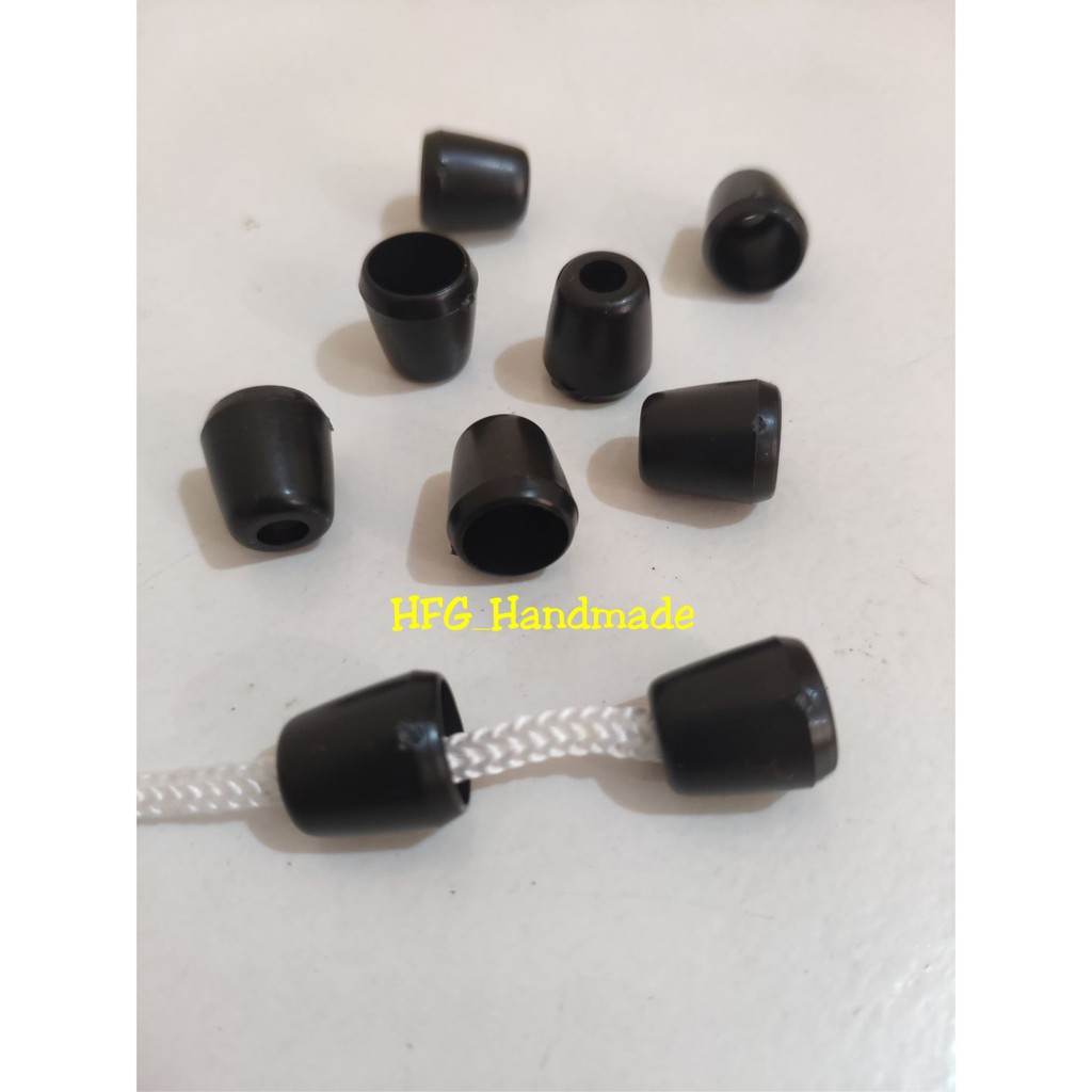Stopper tali kur bel 10 pcs Ujung tali kur Lobi lobi Puyuson