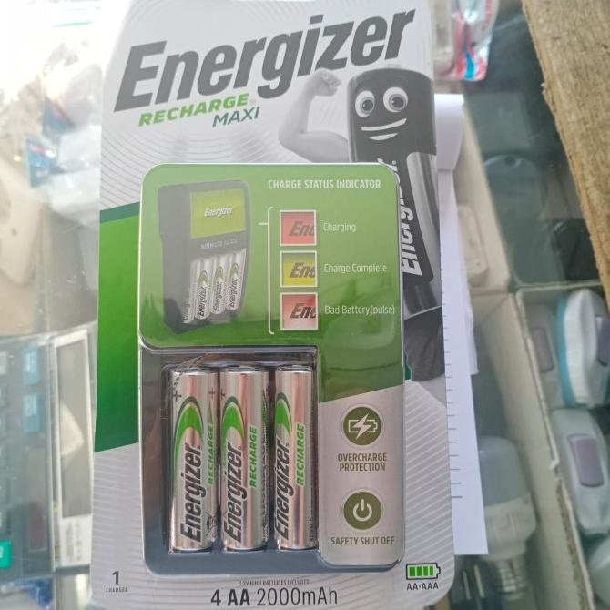 Energizer recharge maxi charger baterai isi 4 energizer bonus 4 AA