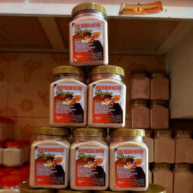 

Jahe Merah Instan Rizqina Karya Dapur Ema 100% Alami, Tanpa Campuran Bahan Kimia.