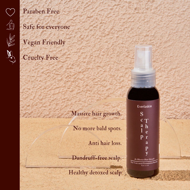 Scalp Therapy Natural Vegan Water-Based Hair Tonic - Everlaskin