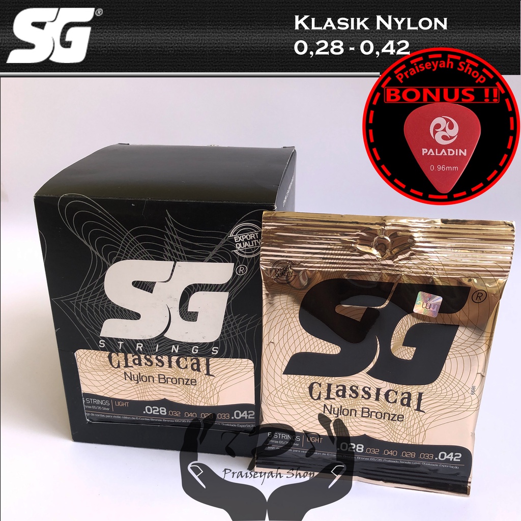 Senar Gitar Akustik Klasik Nylon SG Original Nilon Classic