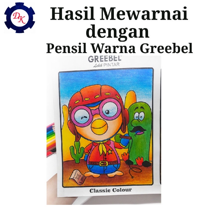 

WARNAPENSIL- PENSIL WARNA GREEBEL CLASSIC 12 WARNA PANJANG ST024 -PENSIL WARNA