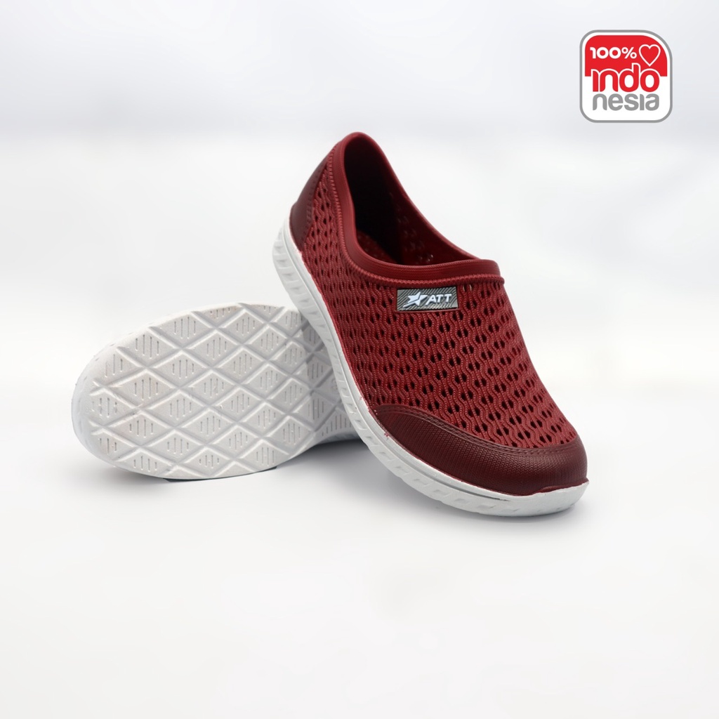 SEPATU KARET SLIP ON ATT AKL 160 37-40 - SEPATU SLIP ON KARET WANITA - SEPATU ATT