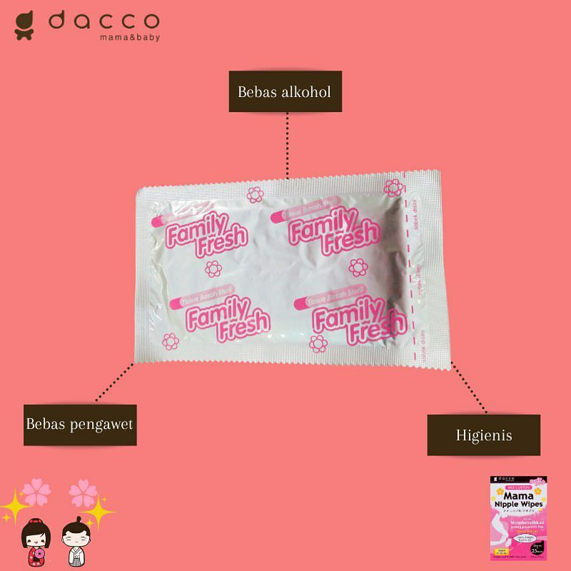 DACCO Mama Nipple Wipes Tissue Pembersih Puting Ibu
