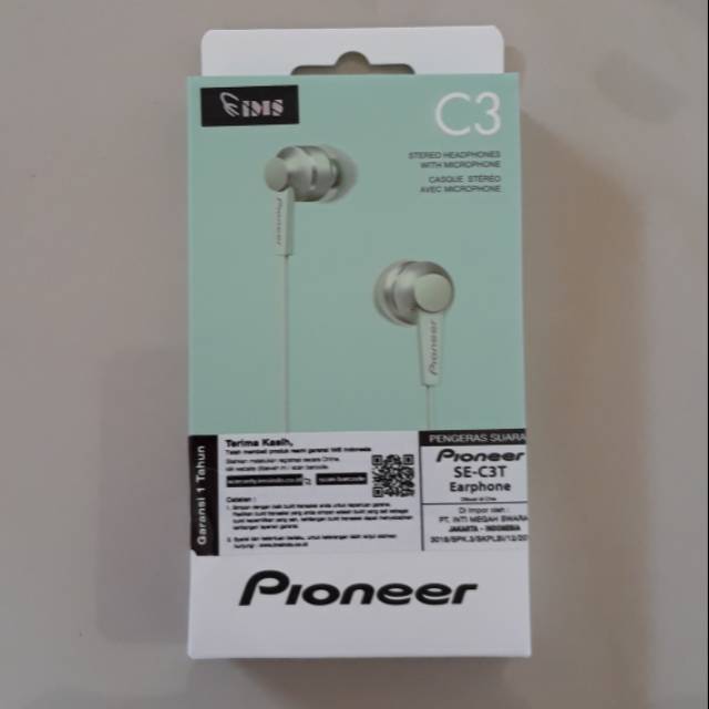 Pioneer Earphone SE-C3T  Original