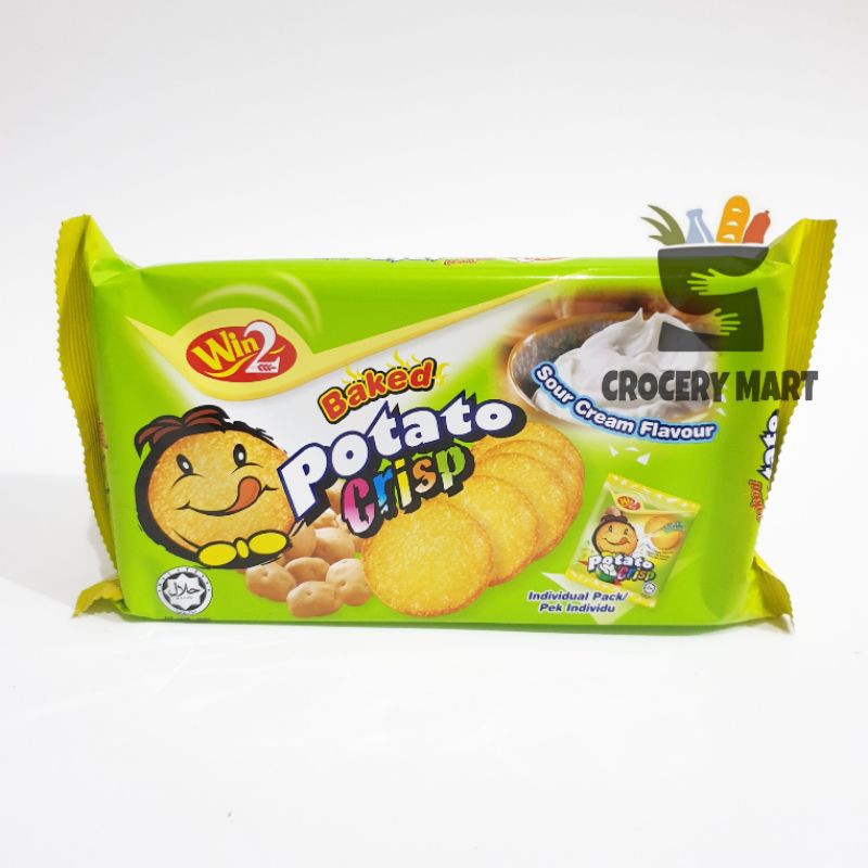 

Win2 Potato Crisp Baked Sour And Cream / Winwin Biskuit