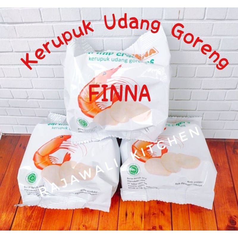 

GARUDA Kerupuk Udang Goreng FINNA Shrimp Crackers 10gr (Siap Makan)