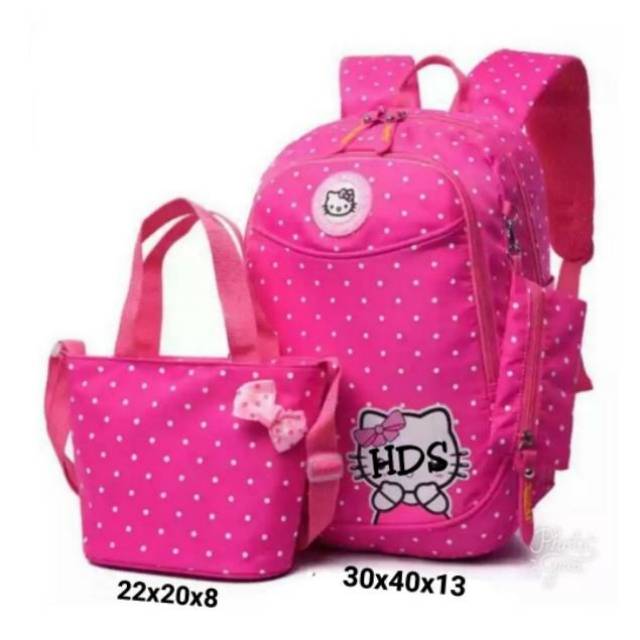 Fashion backpack kanvas 2in1 hellokitty