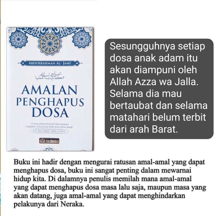 

Original buku amalan penghapus dosa