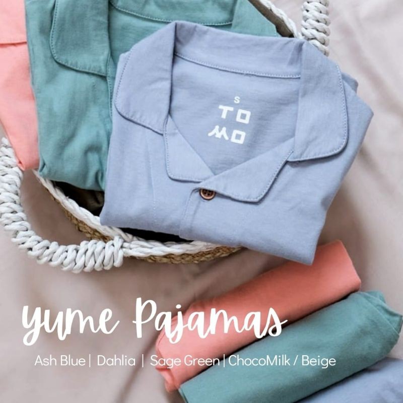 Baju Tidur Anak Perempuan Laki laki - Piyama anak Yume Pajamas by Tomo Wear usia 1/2/3/4/5 tahun