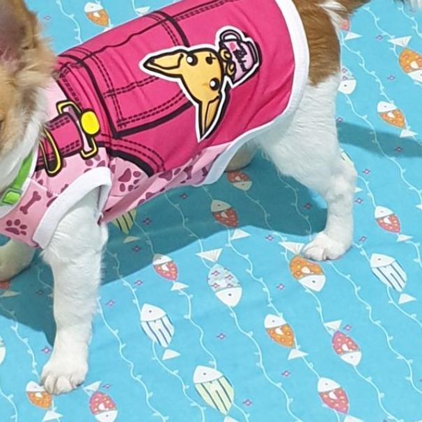 ➲ [satuan] Baju Kaos Doggie untuk Anjing Kecil Chihuahua Pomeranian Kucing Cat ☄