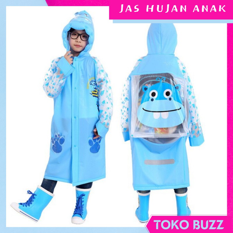 JAS HUJAN ANAK Perempuan Karakter / Jas Hujan Anak Laki Laki Ransel PREMIUM Raincoat Anak MURAH