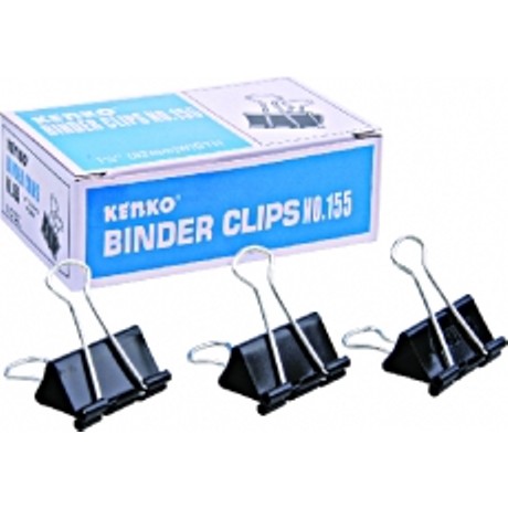 Kenko Binder Clips No 155 - Clip Penjepit Kertas - Klip