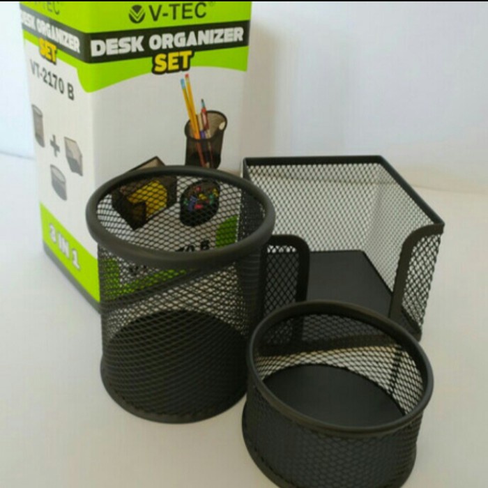 

Bergaransi Desk Set Organizer V-Tec- Vt 2170B/Desk Set 3In1 Hot Sale