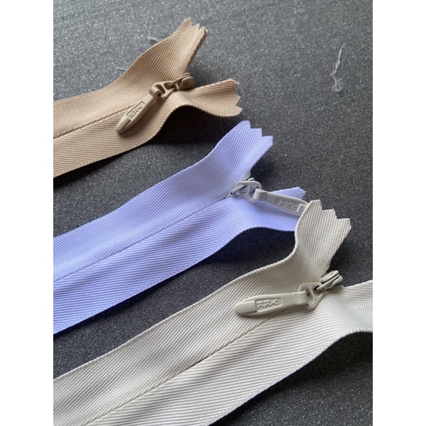 zipper katun jepang ykk 60cm / zipper gaun pengantin ykk size 5 / zipper jepang jacket ykk invisible