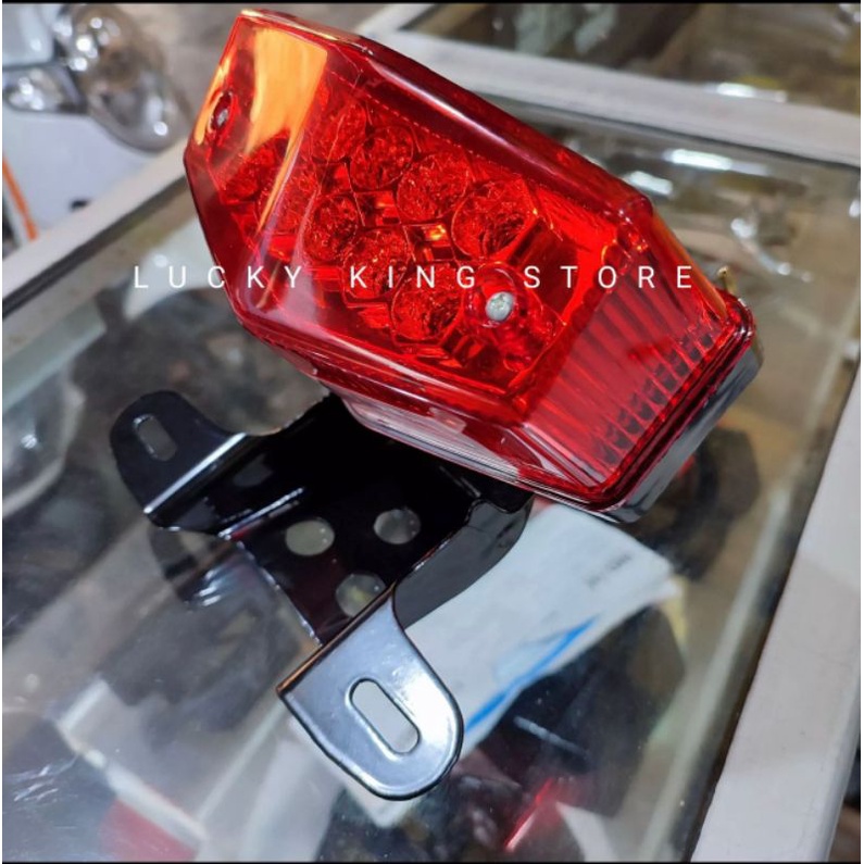 Lampu stop lampu belakang rxking rxk rxs led merah set dudukan dan dudukan lampu stop(p112)