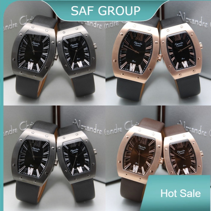 JAM TANGAN COUPLE ALEXANDRE CHRISTIE AC 8650 / AC8650 LEATHER HARGA SEPASANG ORIGINAL by plp