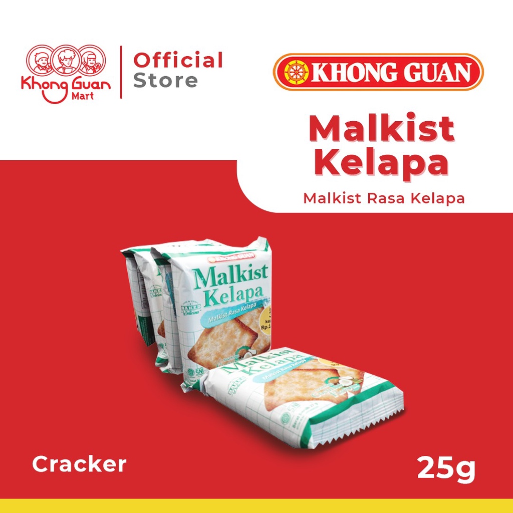 

KHONG GUAN Malkist Kelapa Renceng 25Gr X 10