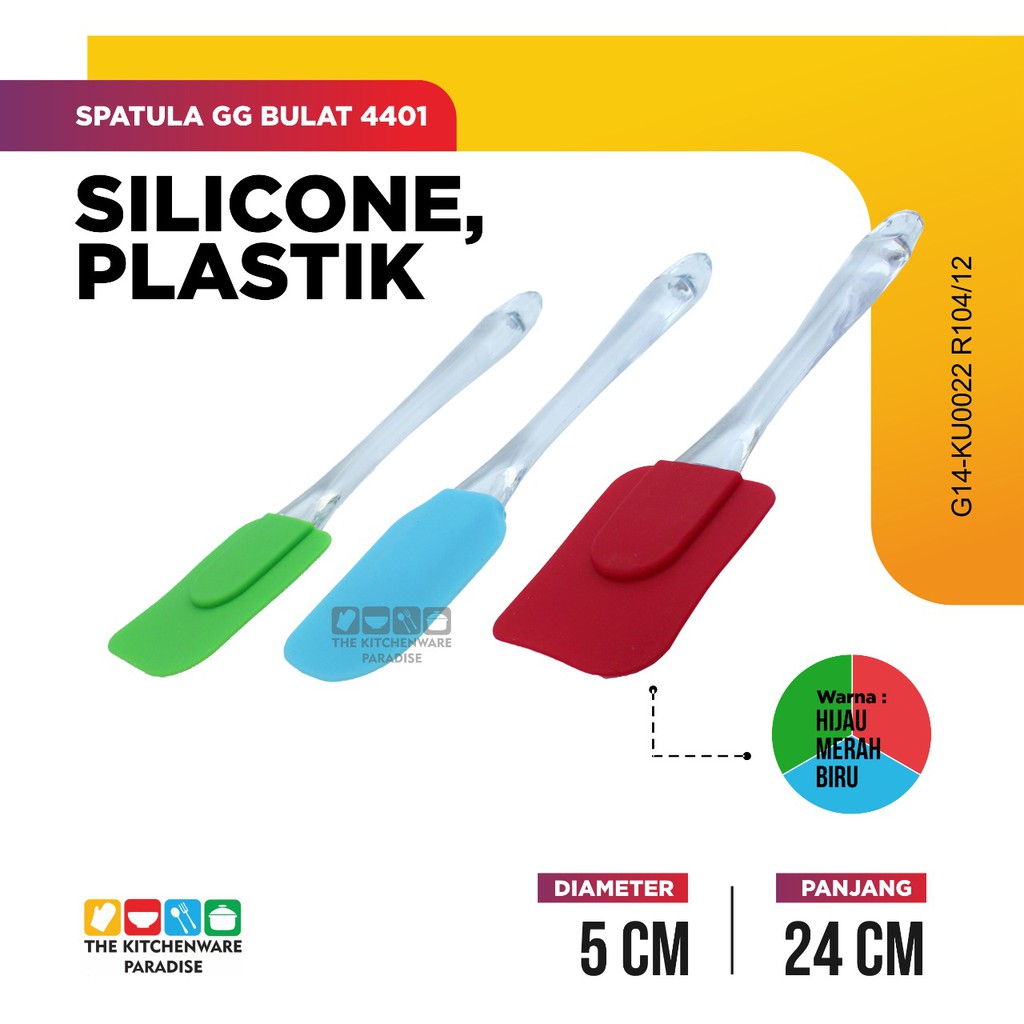 SPATULA KUE BAHAN SILICONE BENTUK LONJONG 24 CM Shopee Indonesia
