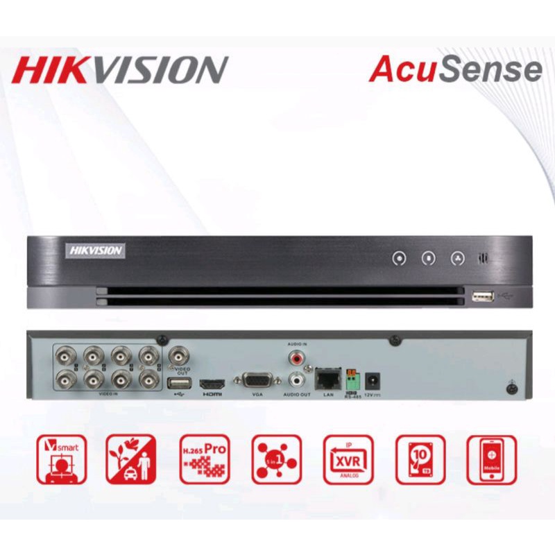 DVR HIKVISION 8CH IDS-7208HQHI-M2/S TURBO HD SUPPORT FACE DETECTION