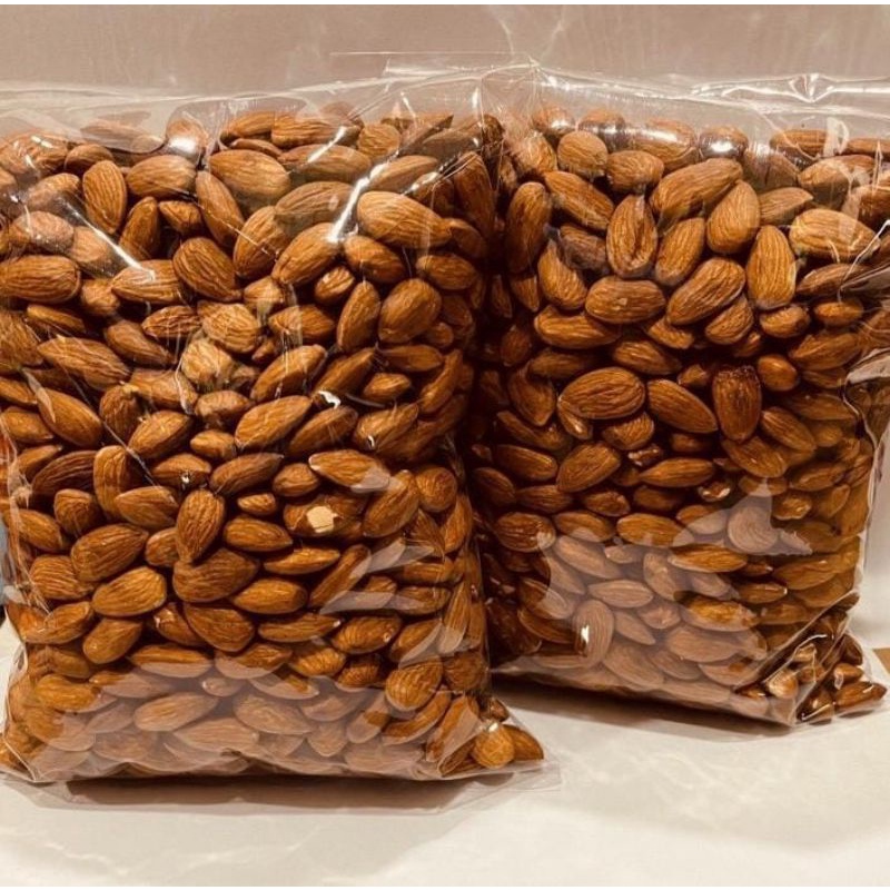 

cemilan sehat kacang almond panggang original kemasan 1 kg oleh-oleh haji dan umroh best seller