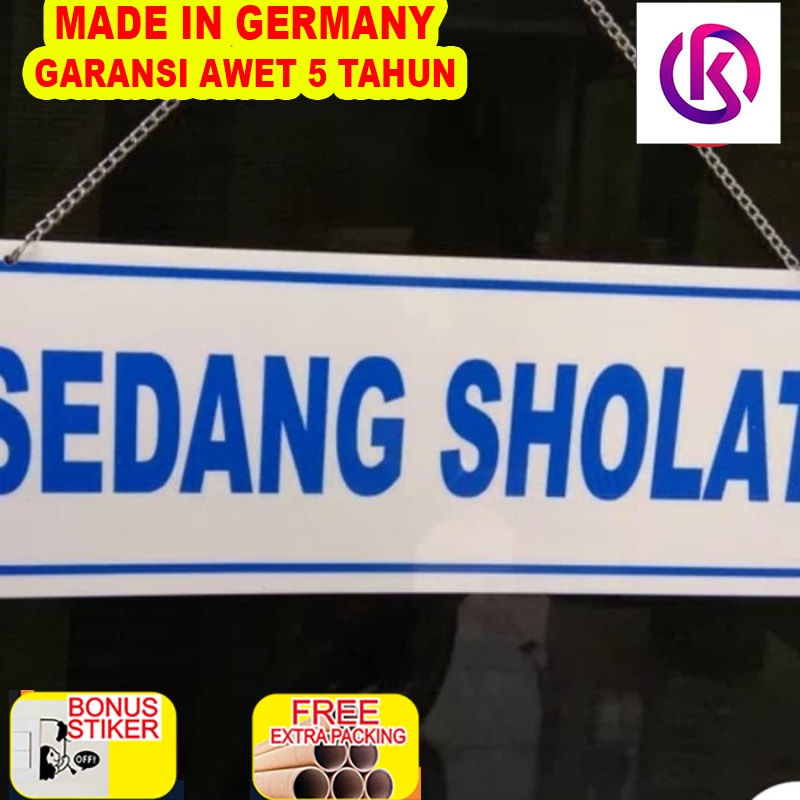 

Grosir plat acrylic SEDANG SHOLAT 29x10cm
