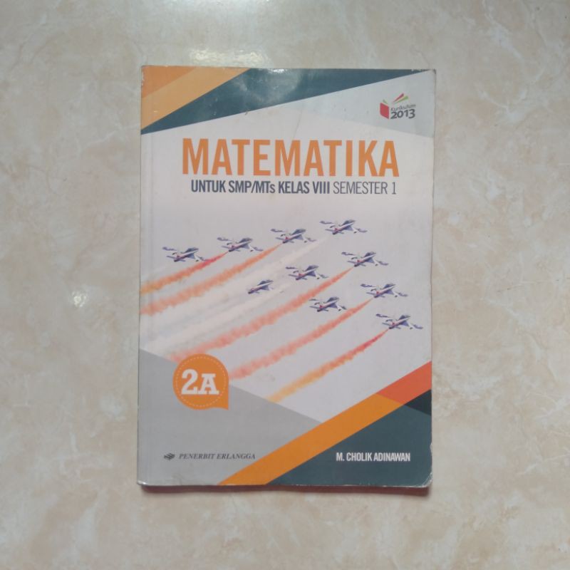 Buku Paket MATEMATIKA Kelas 8 SMP PENERBIT ERLANGGA ORIGINAL