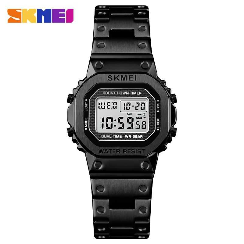 Jam Tangan Wanita Digital Original SKMEI DG1433 Silver-1