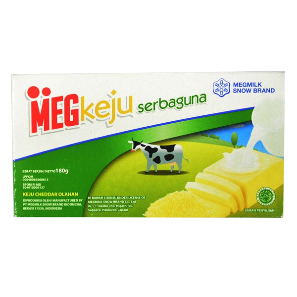 

Meg Cheddar Chs Serbaguna 180 Gr *