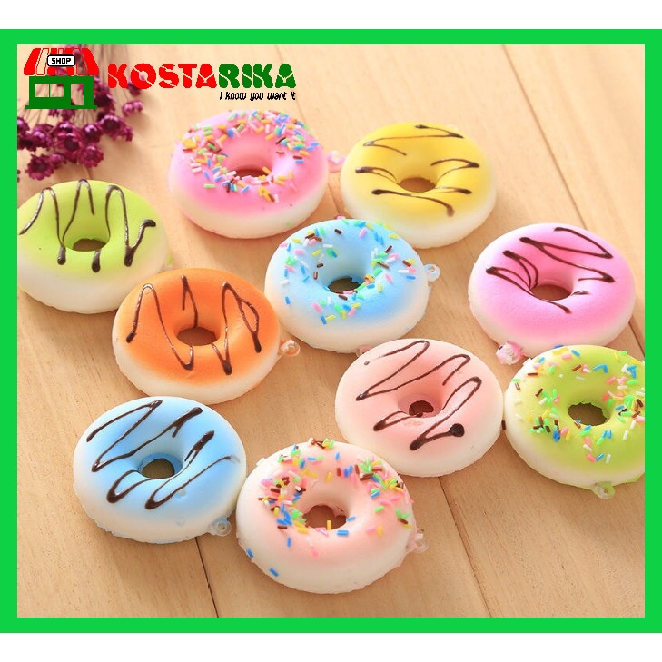 Gantungan Kunci Donut Squishy Souvenir Gantungan Kunci Lucu Squishy