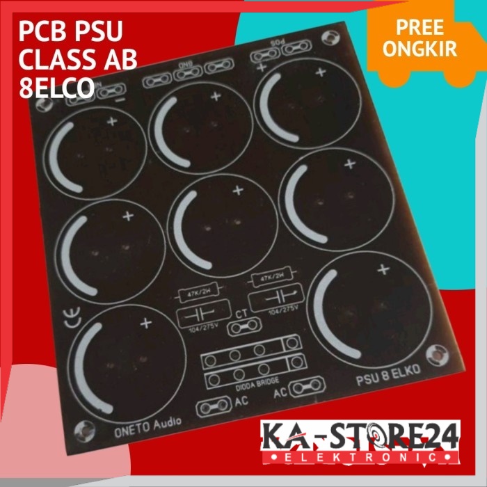 PCB PSU 8 Elco pertinak