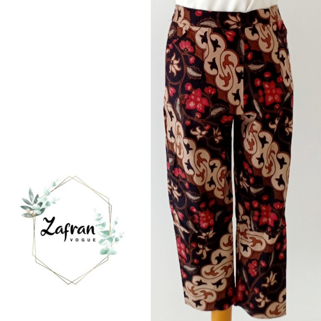 Celana Batik Pensil Parang Merah