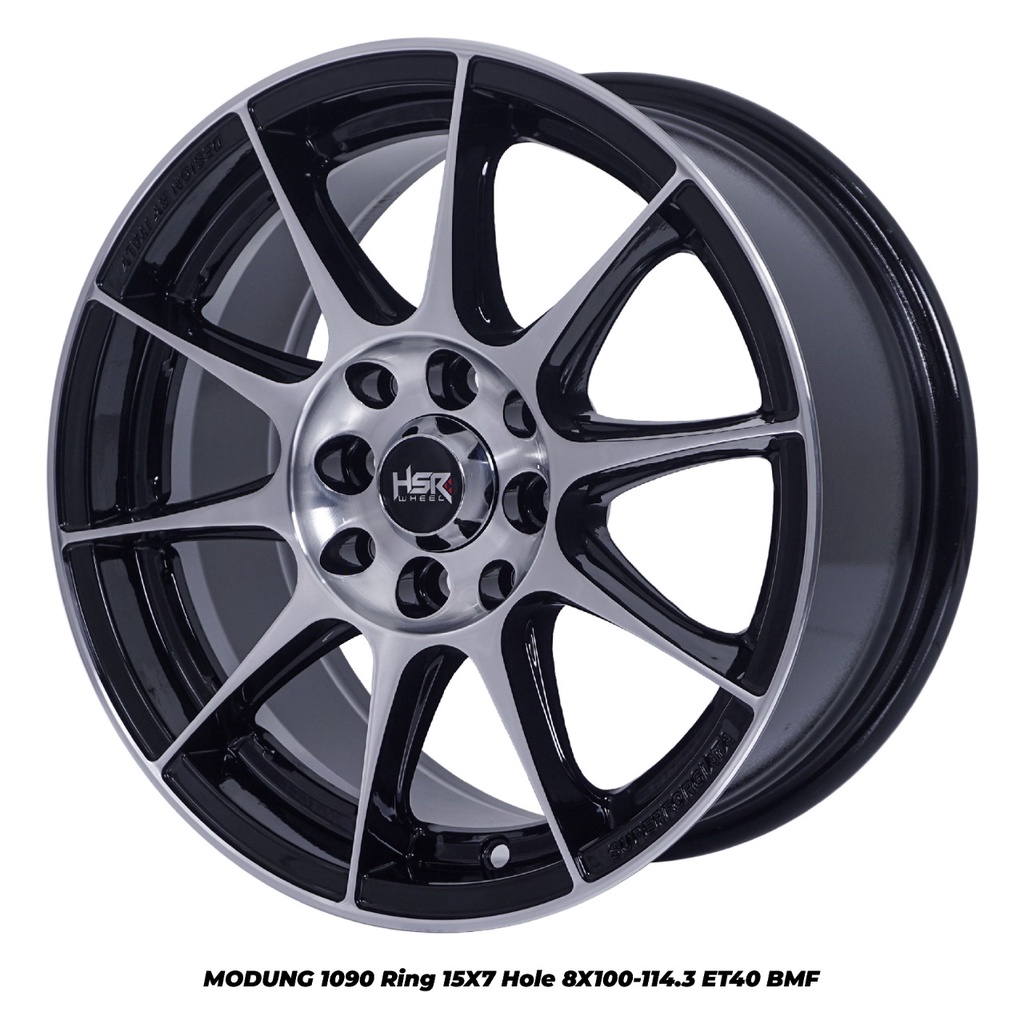 PAKET velg racing MODUNG HSR R15 dengan ban 185 60 R15 FORCEUM HENA tinggal pasang Paket promo velg 