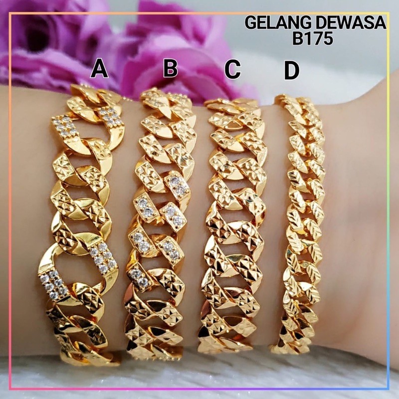 Gelang dewasa xuping Lapis Emas