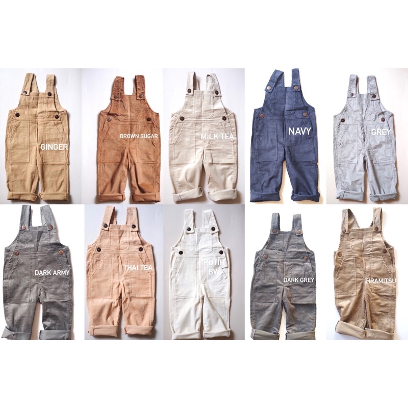 90’s long overalls cameelbaby (etalase 2) #UNISEX