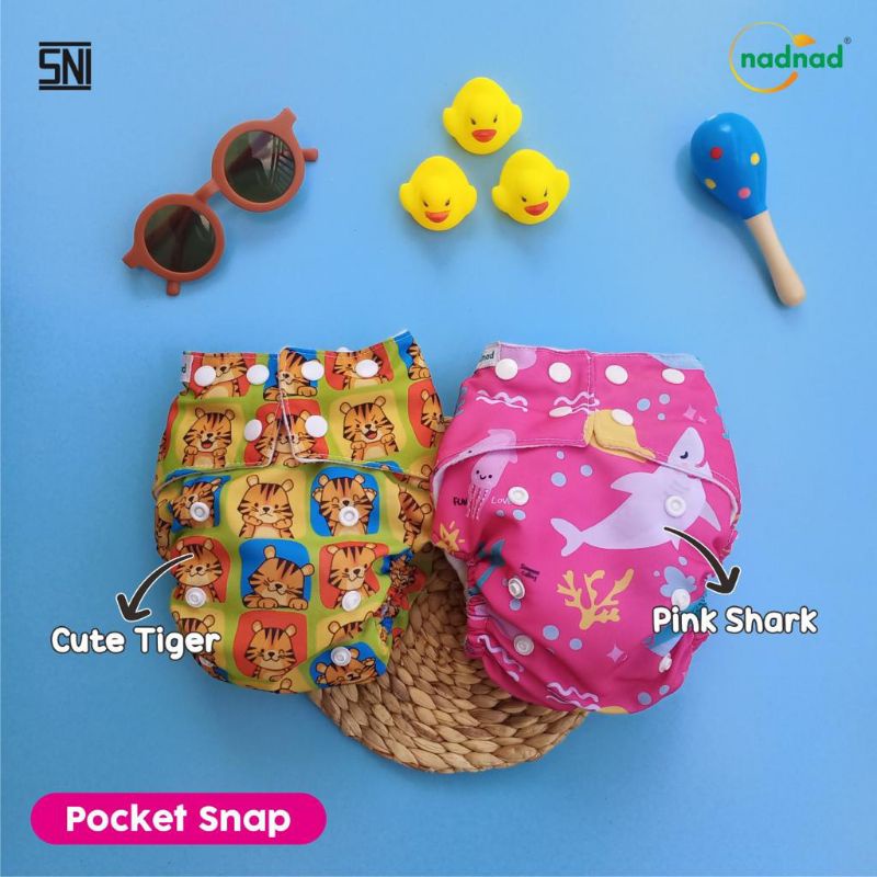 Promo Clodi Nadnad Snap  Pocket 3 sd 15 Kg , Clodi Bayi