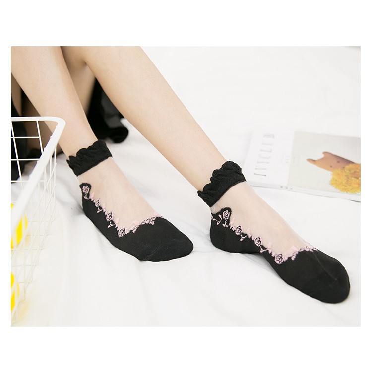 KK-31 kaos kaki summer musim panas cotton socks transparan korea japan jepang