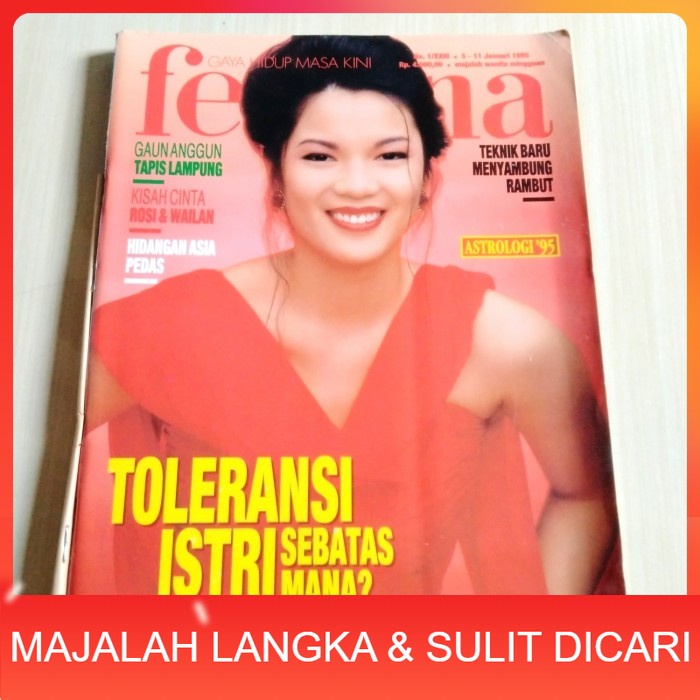 Majalah FEMINA No.1 Jan 1995 TIARA Langka