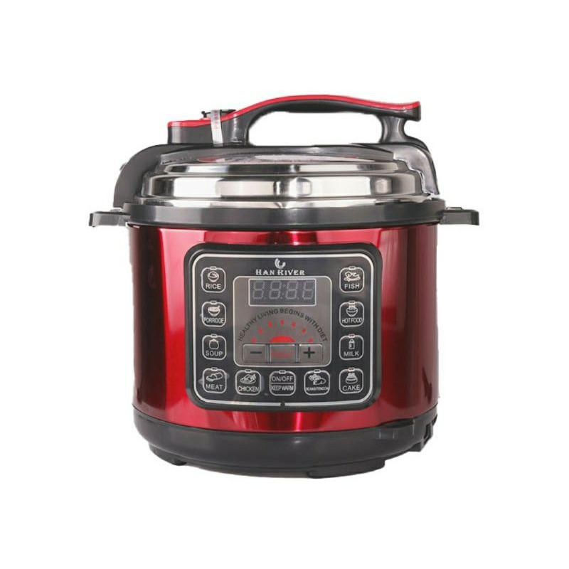 HAN RIVER HREPC01RD Rice Cooker/megicom /Pressure cooker 2L RED