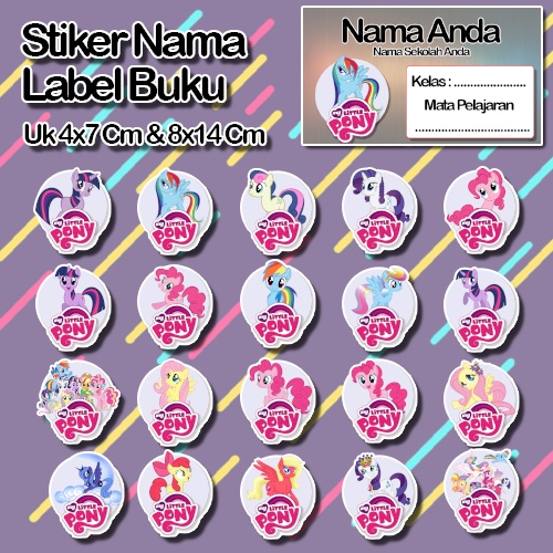 

Stiker twilight pinkie putri ratity apple jack luna cadance bloom sweetie rainbow dash Karakter Lucu Custom Lebel Nama cromo murah 20 Varian berbeda Sticker Pelajaran Mapel buku anak sekolah No 9