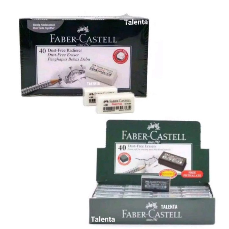 

Penghapus Pensil Faber-Castell Dust Free Putih/Hitam Kecil Grosir (40 Pcs)