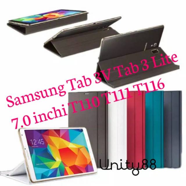 Samsung Tab 3V Tab 3 Lite 7.0 inchi T110 T111 T116 Flip Cover Stand Case Tablet Book Cover