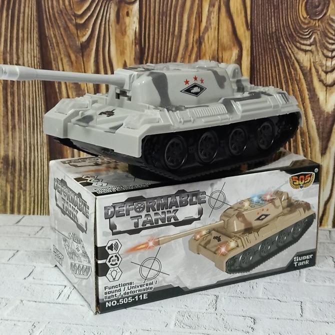 mainan esukatif tank baja menggunakan batrei